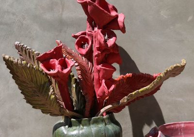 “A Vase of Aliens” Height:18” Width: 14” Stoneware and Porcelain